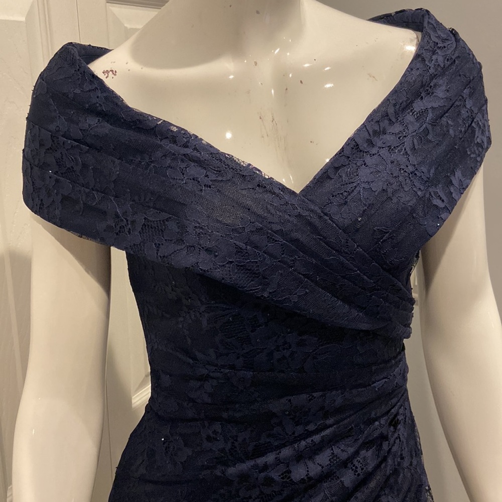 NWOT La Femme lace gown - Picture 3 of 11
